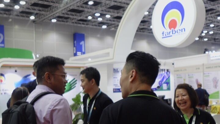 The Farben Technique team welcoming visitors at the IRGCE 2026 booth